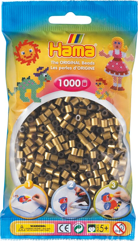 Perlenbeutel 1000St. bronze