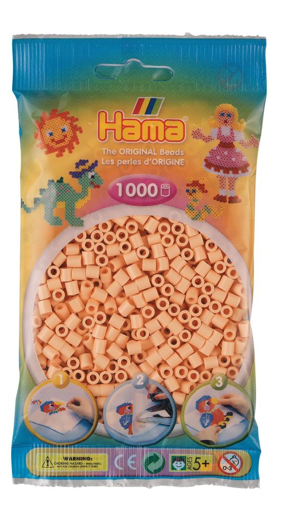 Perlenbeutel 1000 Stück Helle Hautfarbe