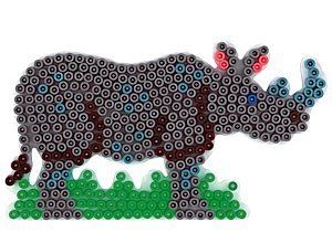 Stiftplatte Nashorn