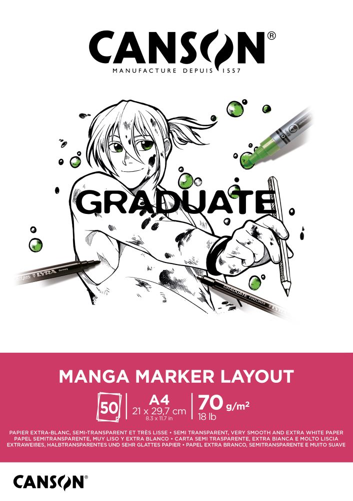 Canson Graduate Manga Marker Layout, A4