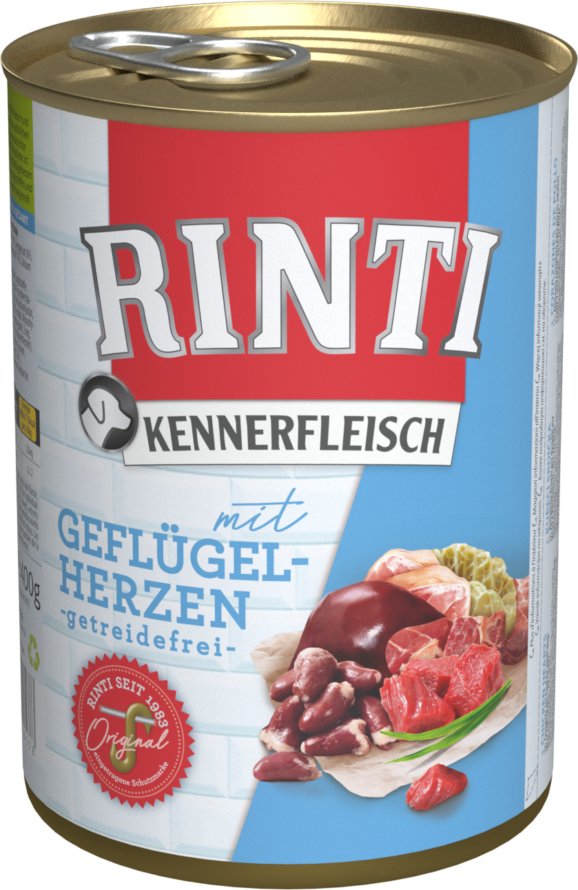 Rinti Kennerfleisch Geflügelherzen, 400 g Dose