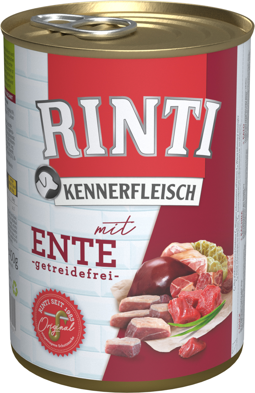 Rinti Kennerfleisch Ente, 400 g Dose