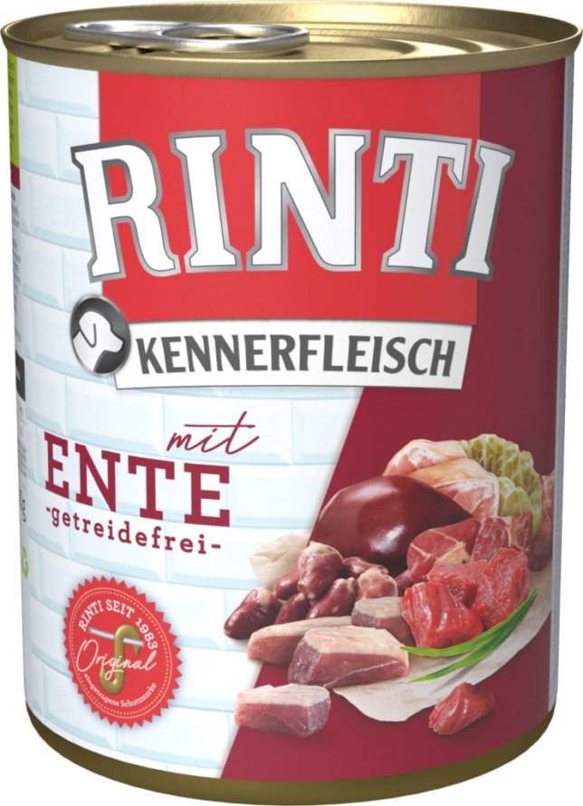 Rinti Kennerfleisch Ente, 800 g Dose