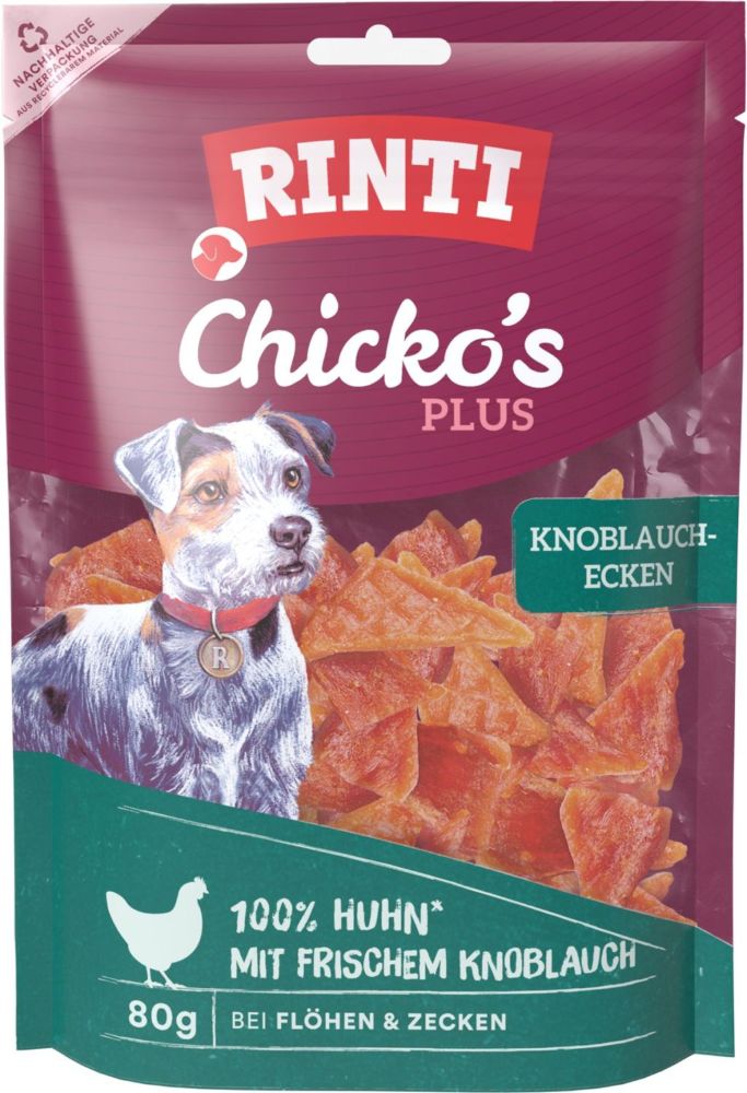 Rinti Chicko Plus Knoblauch Ecken 80 g