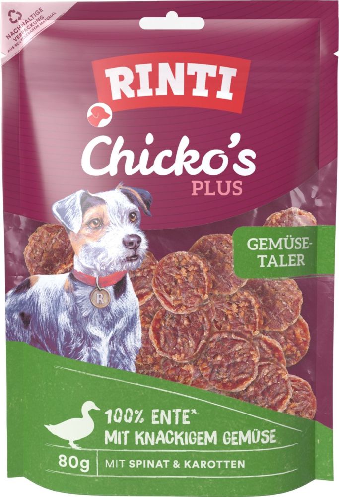 Rinti Chicko Plus Gemüsetaler mit Ente 80g