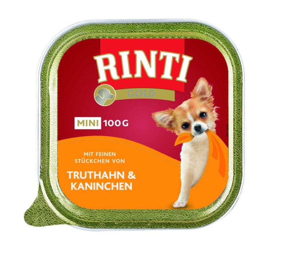 Rinti Gold mini Truthahn & Kaninchen, 100 g Schale