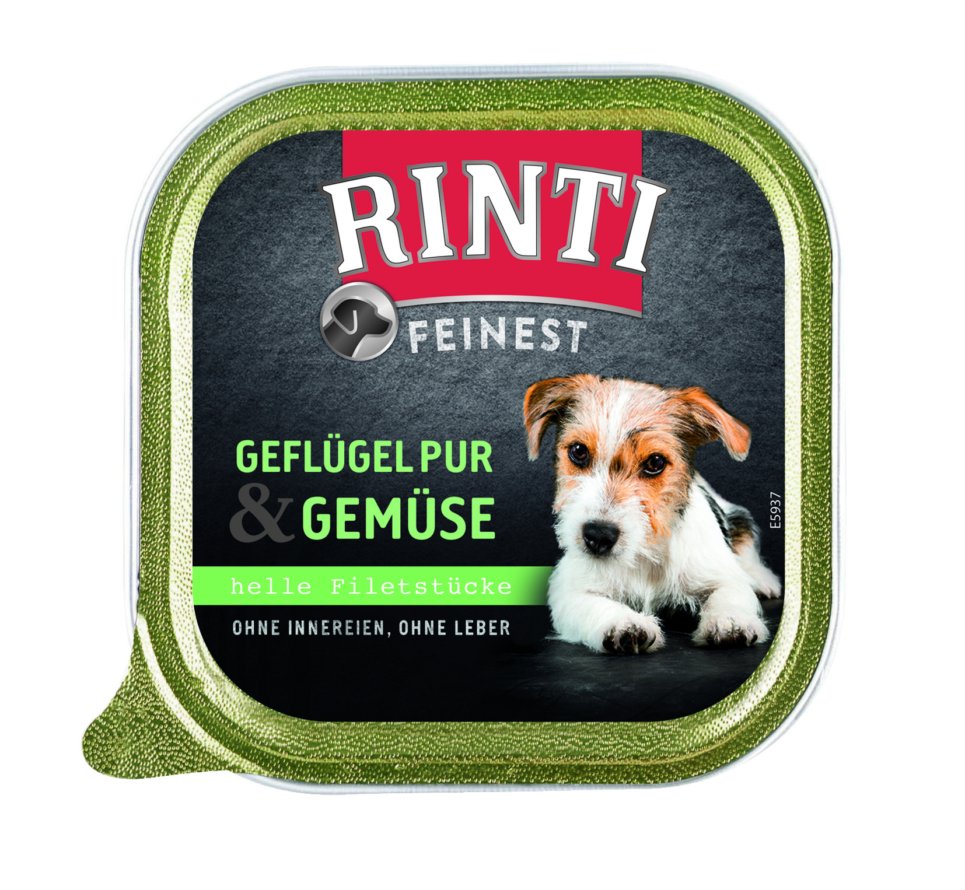 Rinti Feinest Geflügel pur & Gemüse, 150 g Schale
