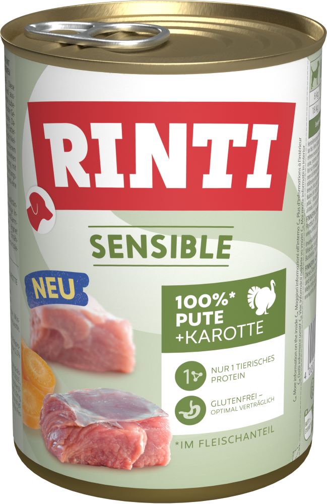 Rinti Sensible Pute + Karotte 400g