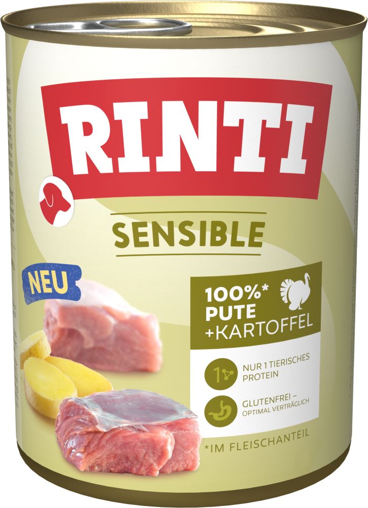 Rinti Sensible Pute + Kartoffel 800g