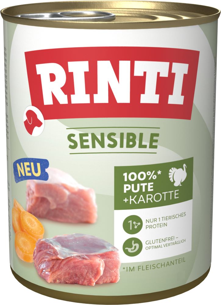 Rinti Sensible Pute + Karotte 800g