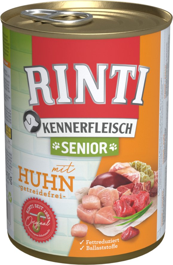 Rinti Senior – mit Huhn, 400 g Dose