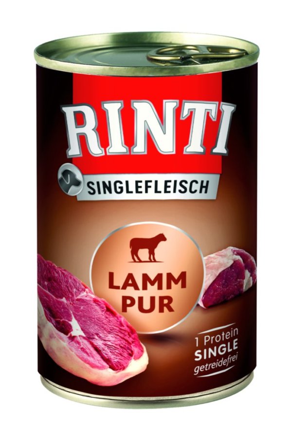 Rinti Singlefleisch Lamm pur, 400 g Dose