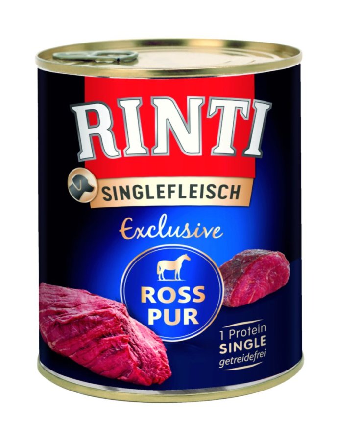 Rinti Singlefleisch Exclusive Ross pur, 800 g Dose