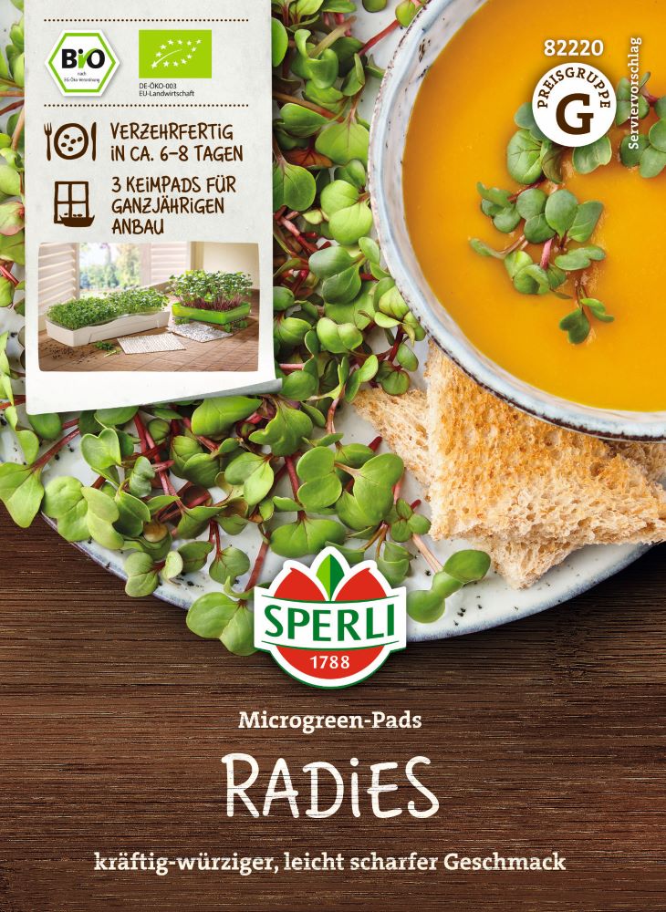 Sperli BIO Microgreen-Pads Radiessamen