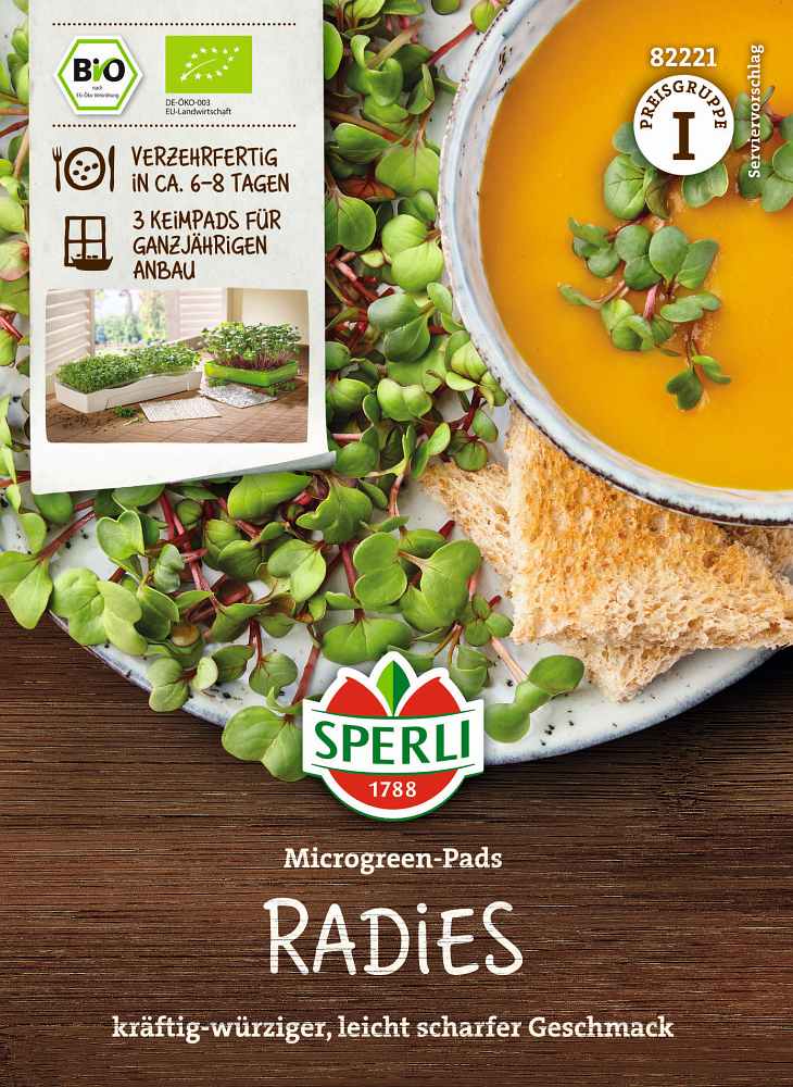 BIO Microgreen Pads Radies