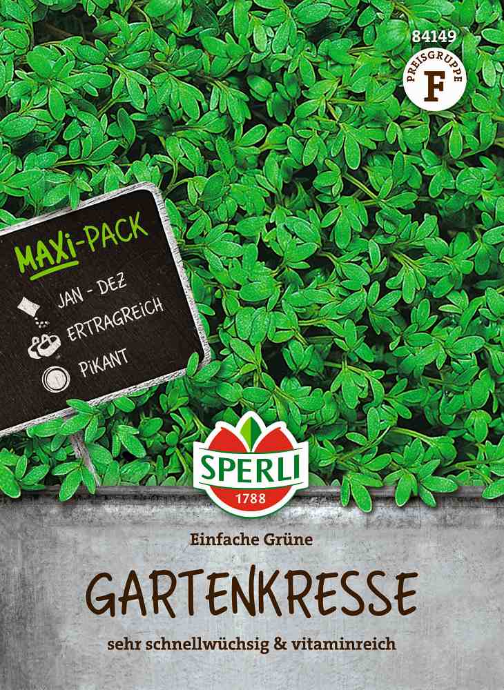 Gartenkresse Einfache Grüne Maxi-Pack