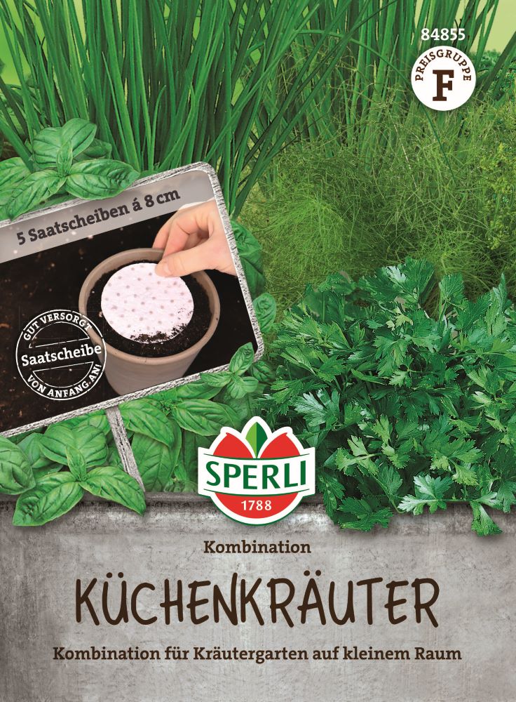 Küchenkräutersamen Kombination, Saatscheibe