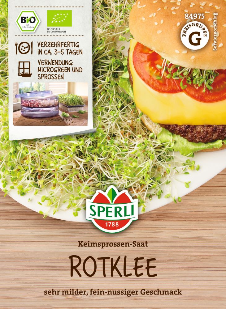 Sperli BIO Keimsprossen-Saat Rotklee