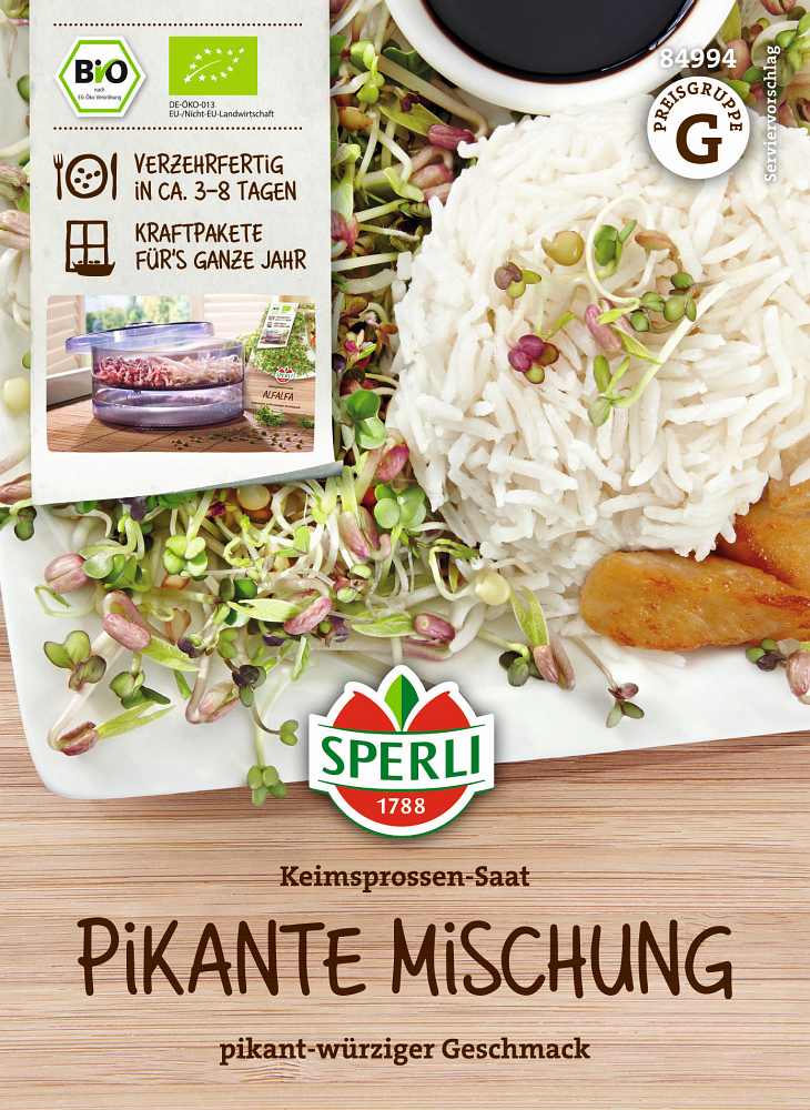 BIO Keimsprossen Saat Pikante Mix