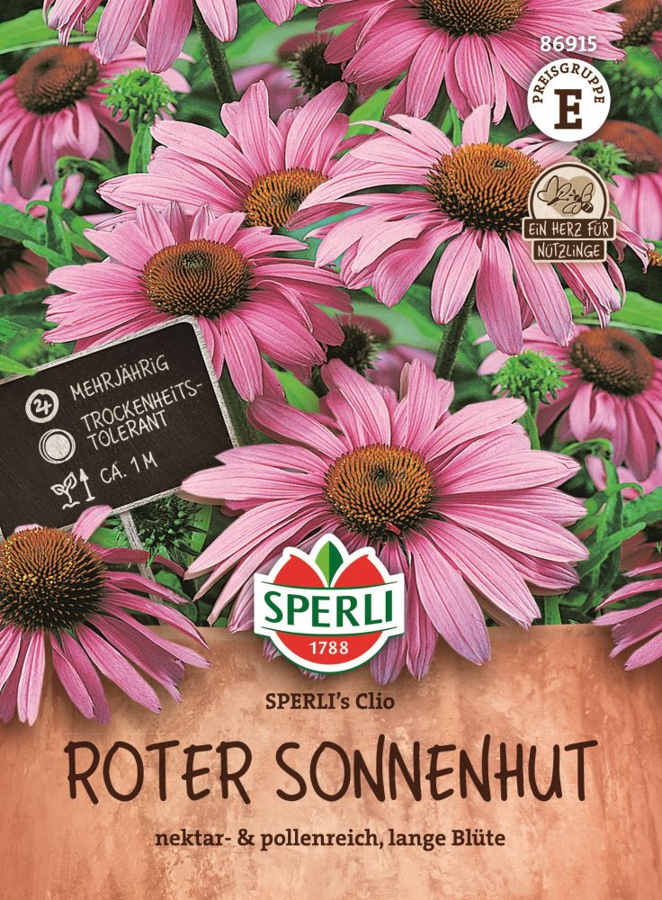 Sperlis Clio, roter Sonnenhut