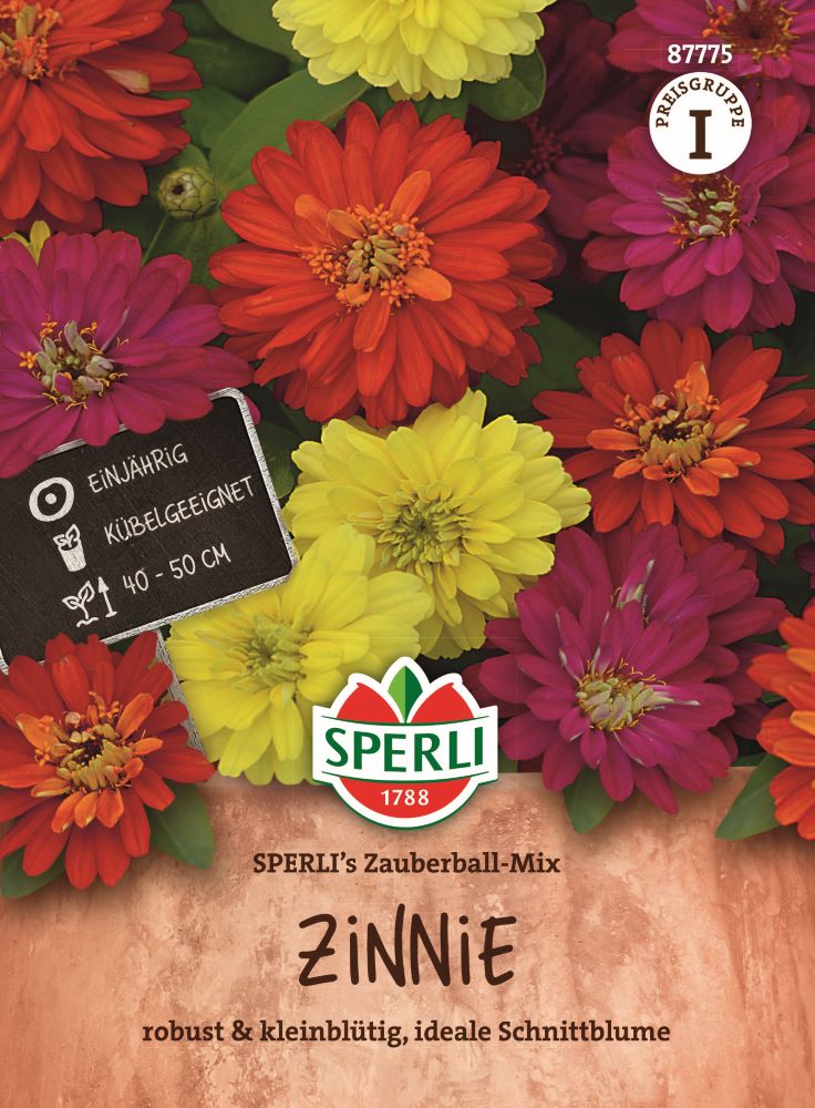 Sperlis Zauberball-Mix, Zinnie