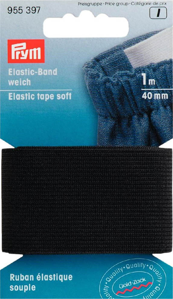 Elastic Band weich, schwarz