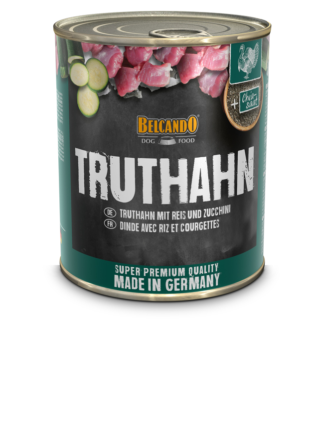 Belcando Naßfutter 800g Truthahn mit Reis+Zucchini