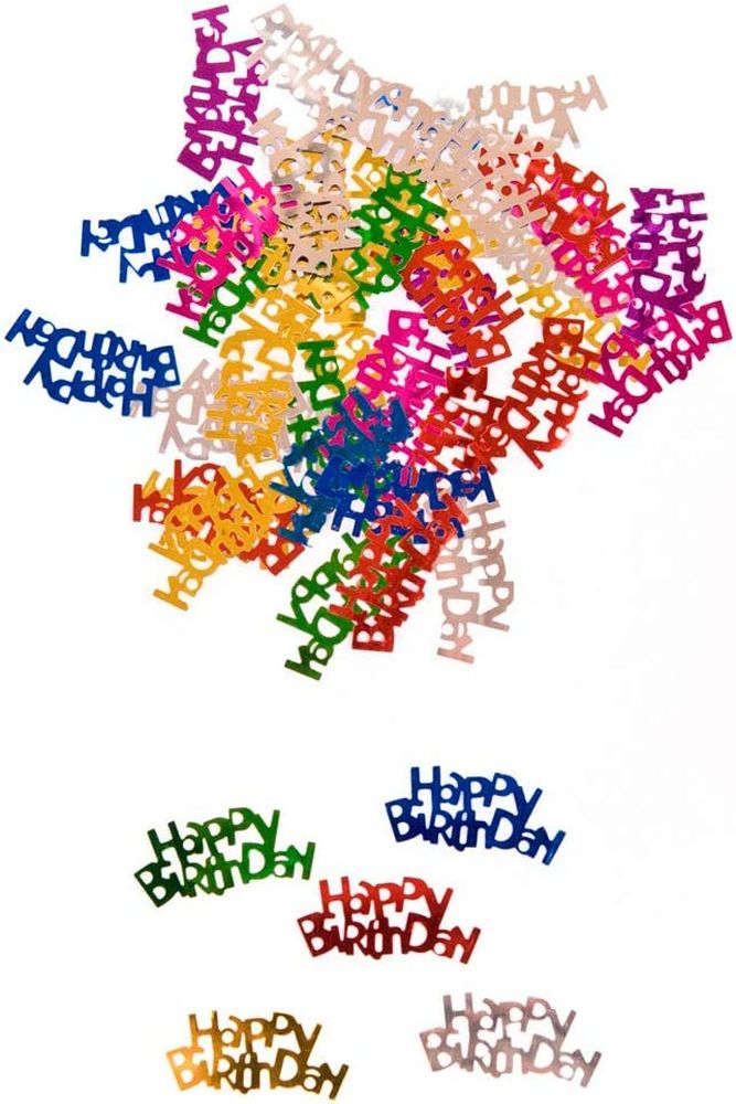 Deko-Konfetti Happy Birthday bunt, 15 g