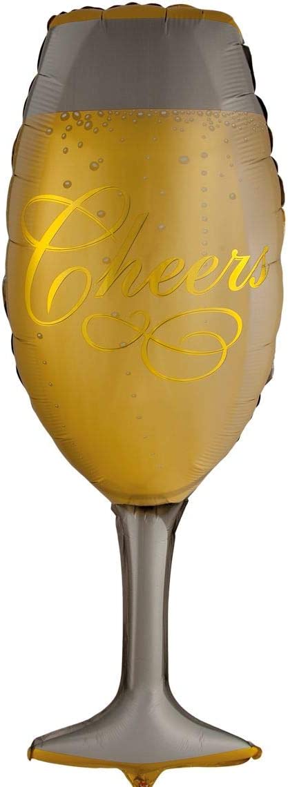 Folienballon Sektglas