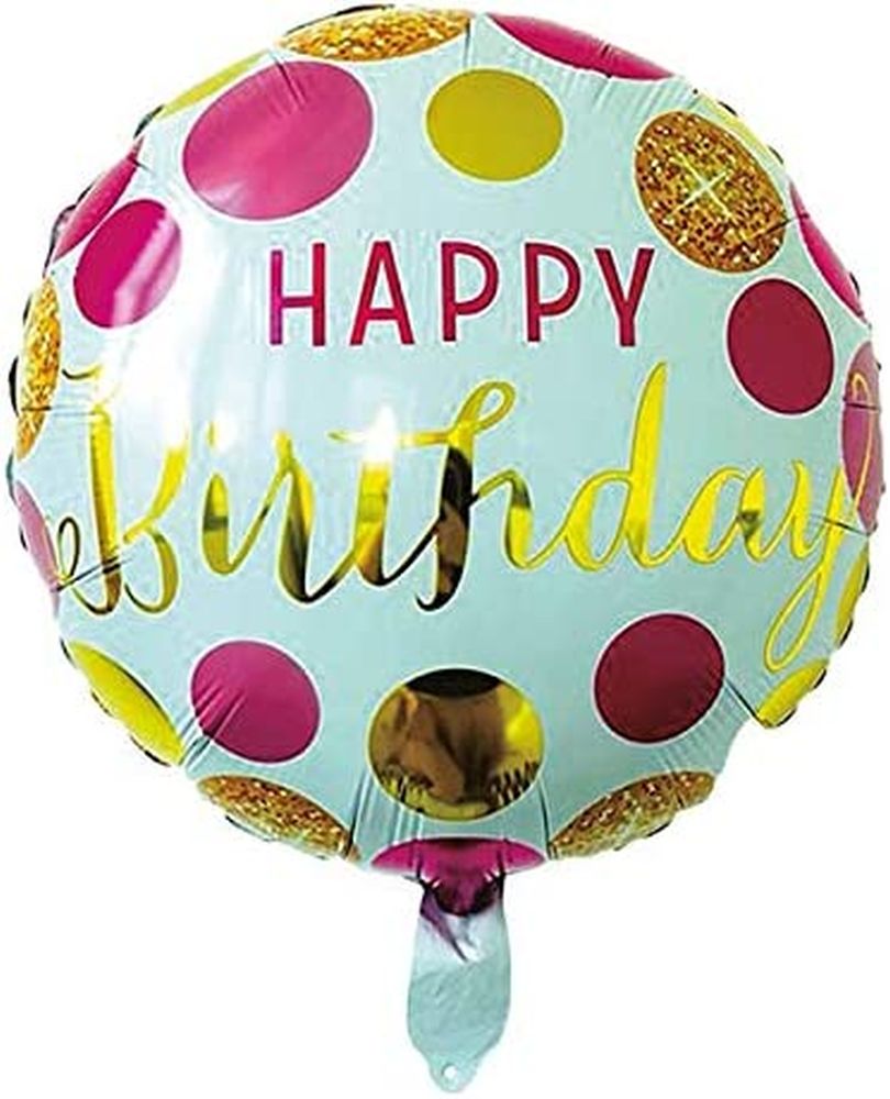 Folien-Ballon "Happy Birthday", metallic