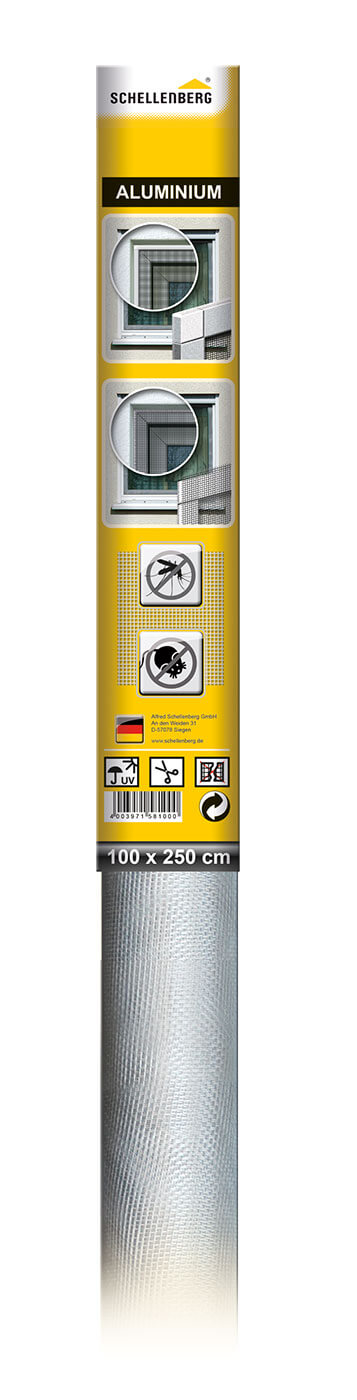Aluminiumgewebe Insektenschutz, 100 x 250 cm