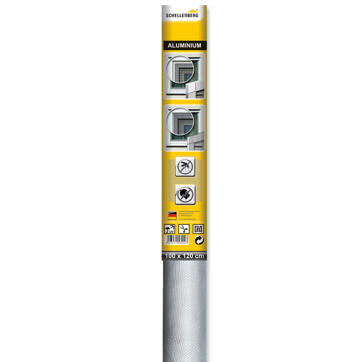 Aluminiumgewebe Insektenschutz, 100 x 120 cm