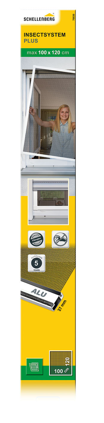 Fenster PLUS Rahmensystem, max. 100 x 120 cm, weiß
