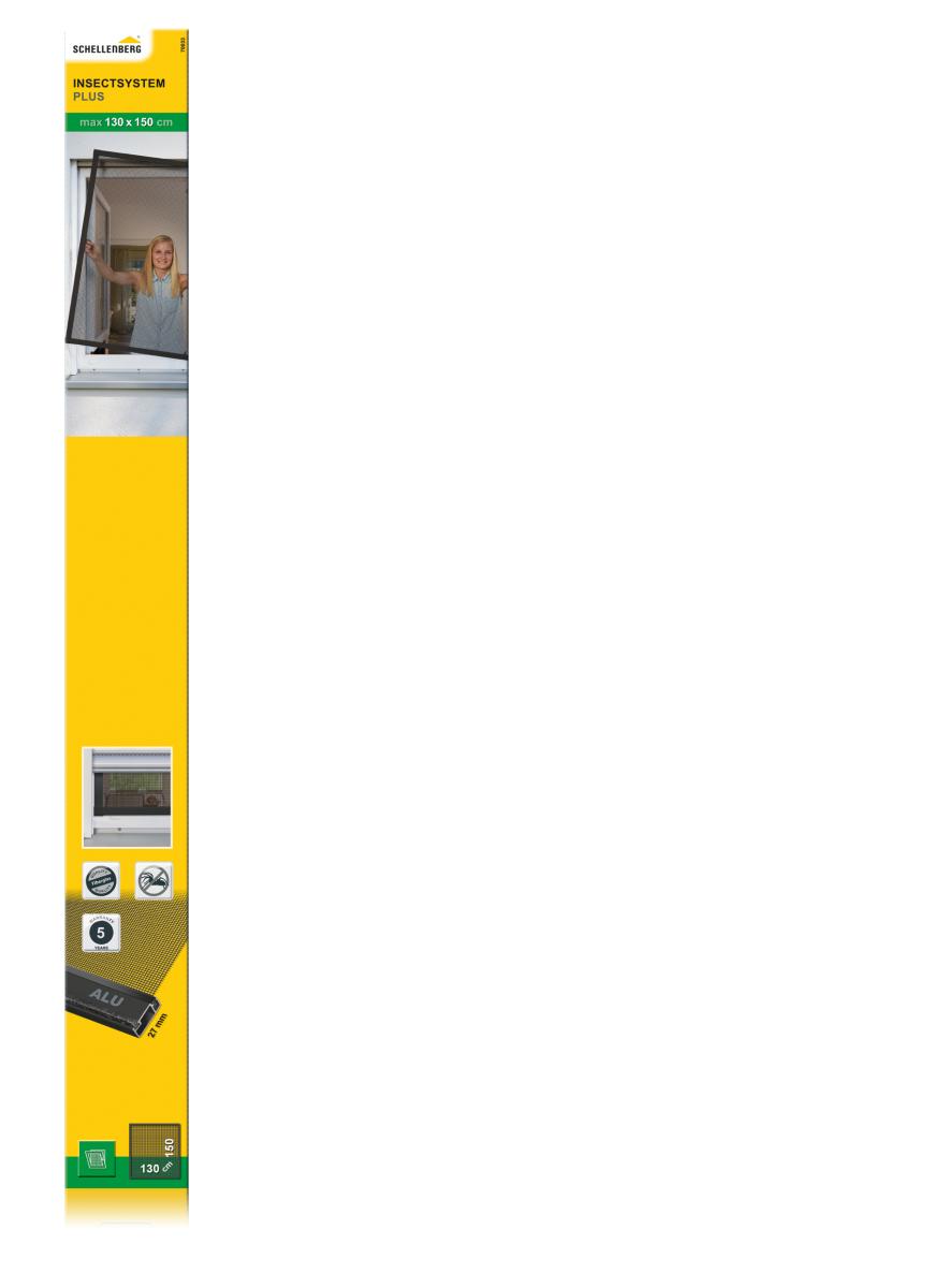 Fenster PLUS Rahmensystem, max. 130 x 150 cm, anthrazit