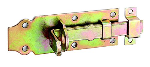Schlossriegel 120 x 44 mm, galvanisch gelb verzinkt