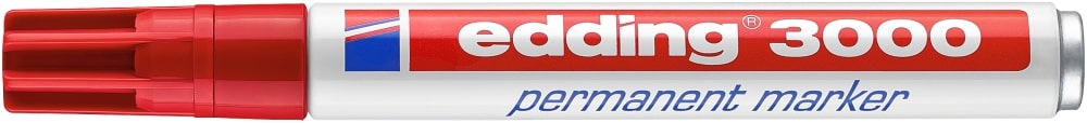 edding 3000 Permanentmarker rot