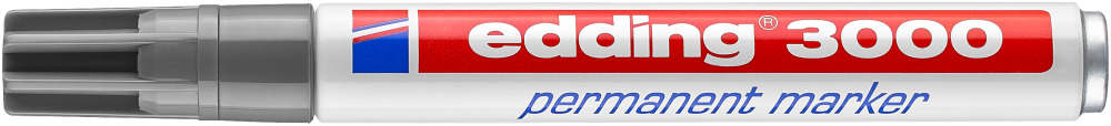 Edding 3000 Permanentmarker grau