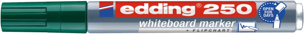 Edding Whiteboardmarker 250, nachfüllbar, 1.5 – 3 mm, grün
