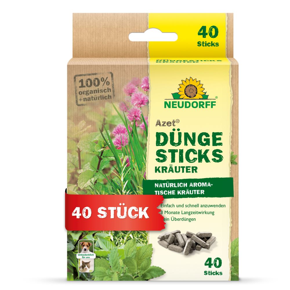 Azet Düngesticks Kräuter 40 Stück