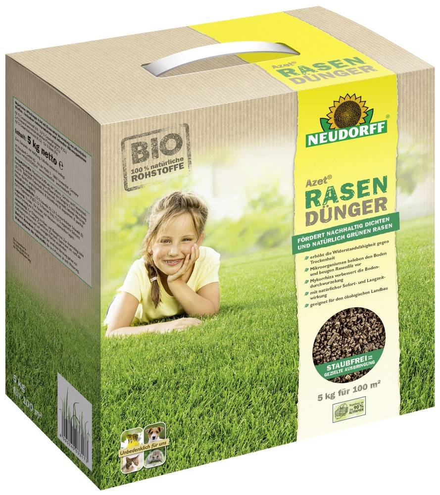 Neudorff Azet Rasendünger, 5 kg für 100m²