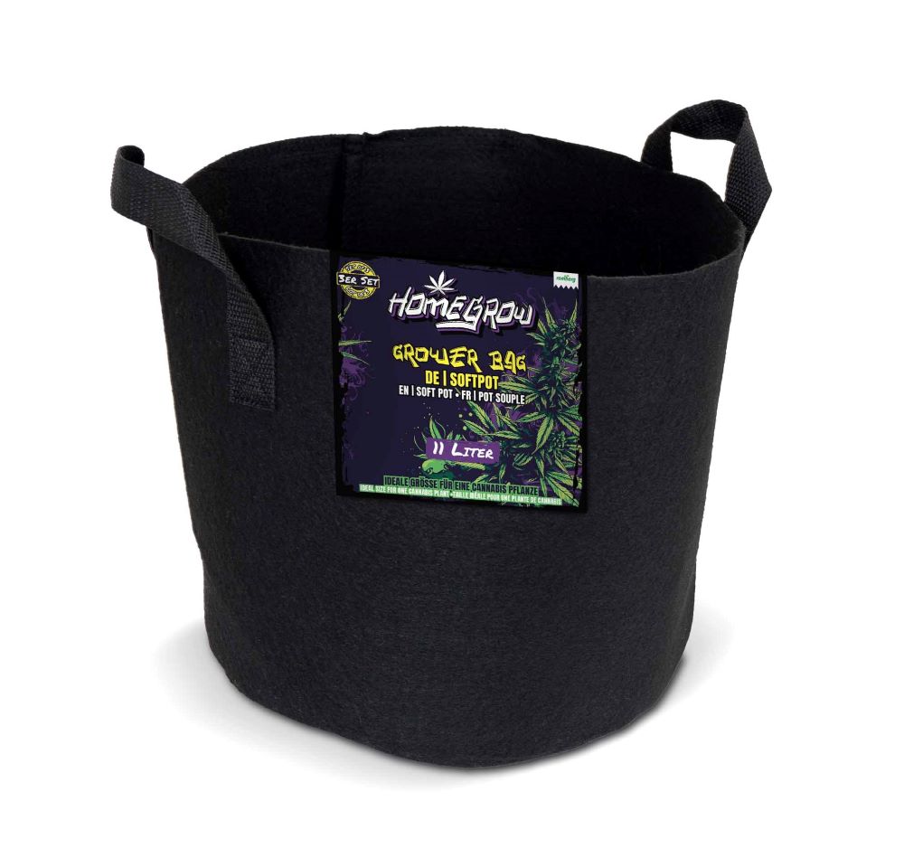 Grower Bag Softpot 11 L, 3er-Set