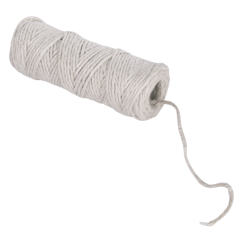 Jutegarn, 6-fach, 6 mm ø, weiß