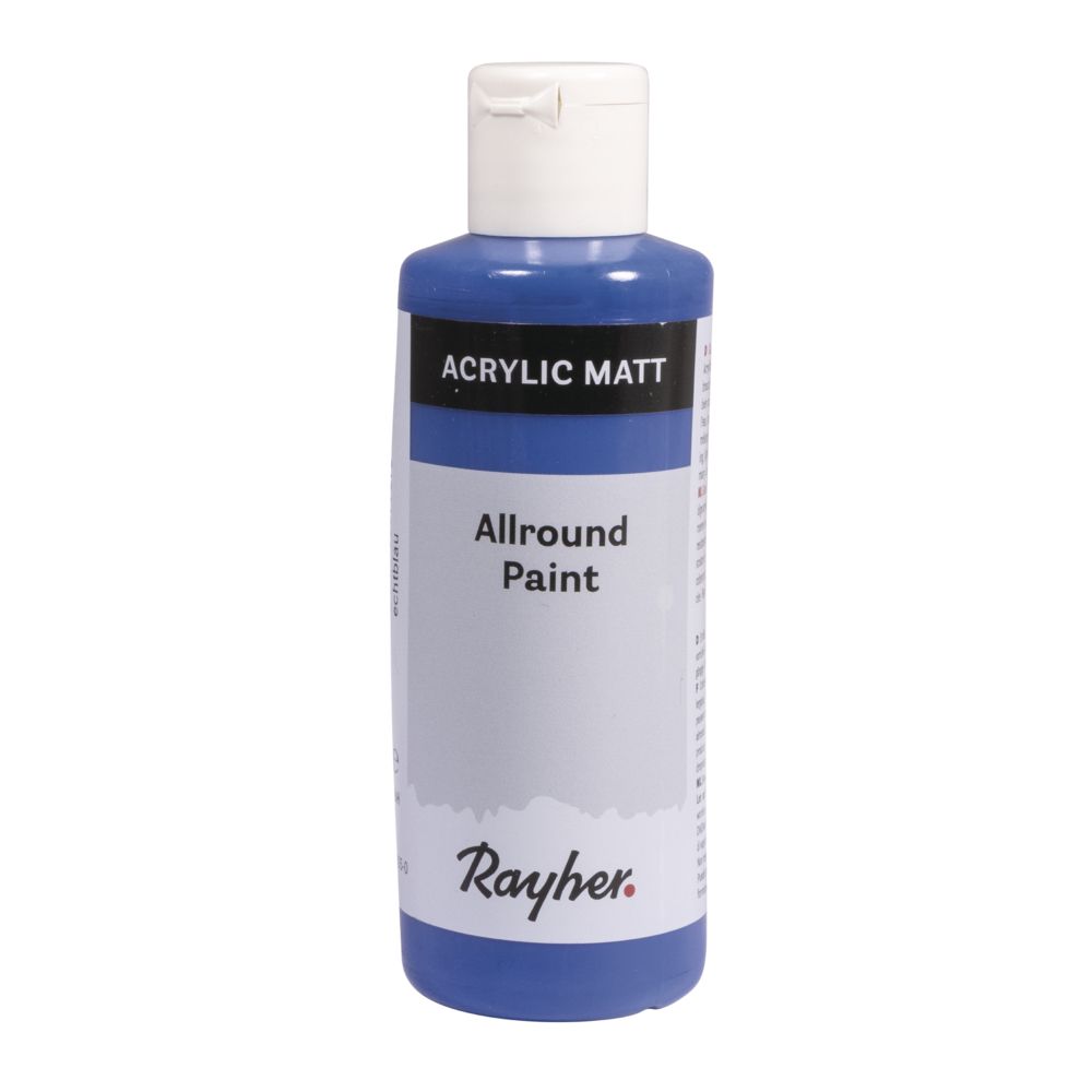 Acrylfarbe, Allround Paint, echtblau, 80 ml