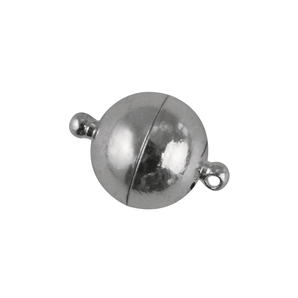 Edelstahl Magnetschließe platin, 10 mm ø