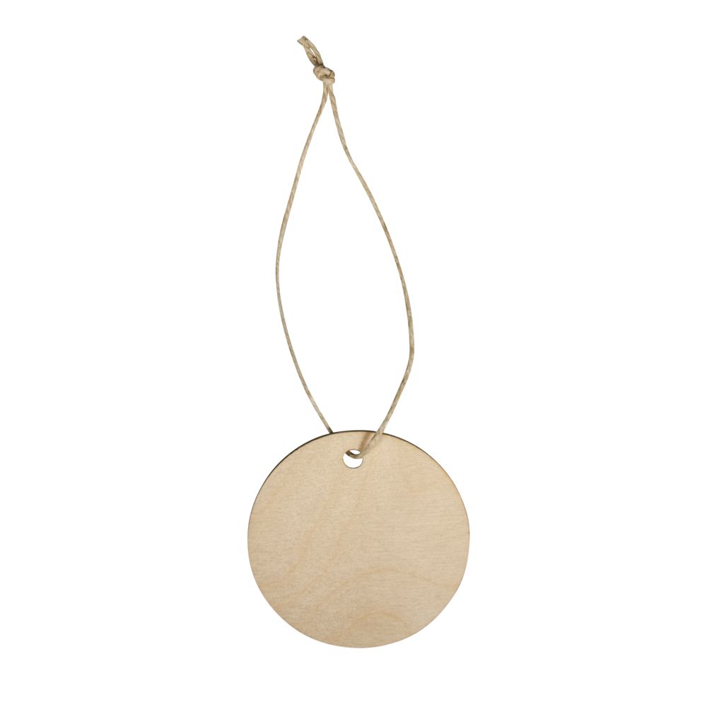 Holz Hänger Scheibe natur 6 cm ø