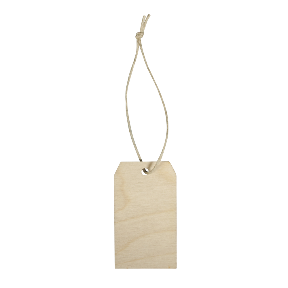 Holz Hänger Tag natur 4,5 x 8 x 0,3 cm