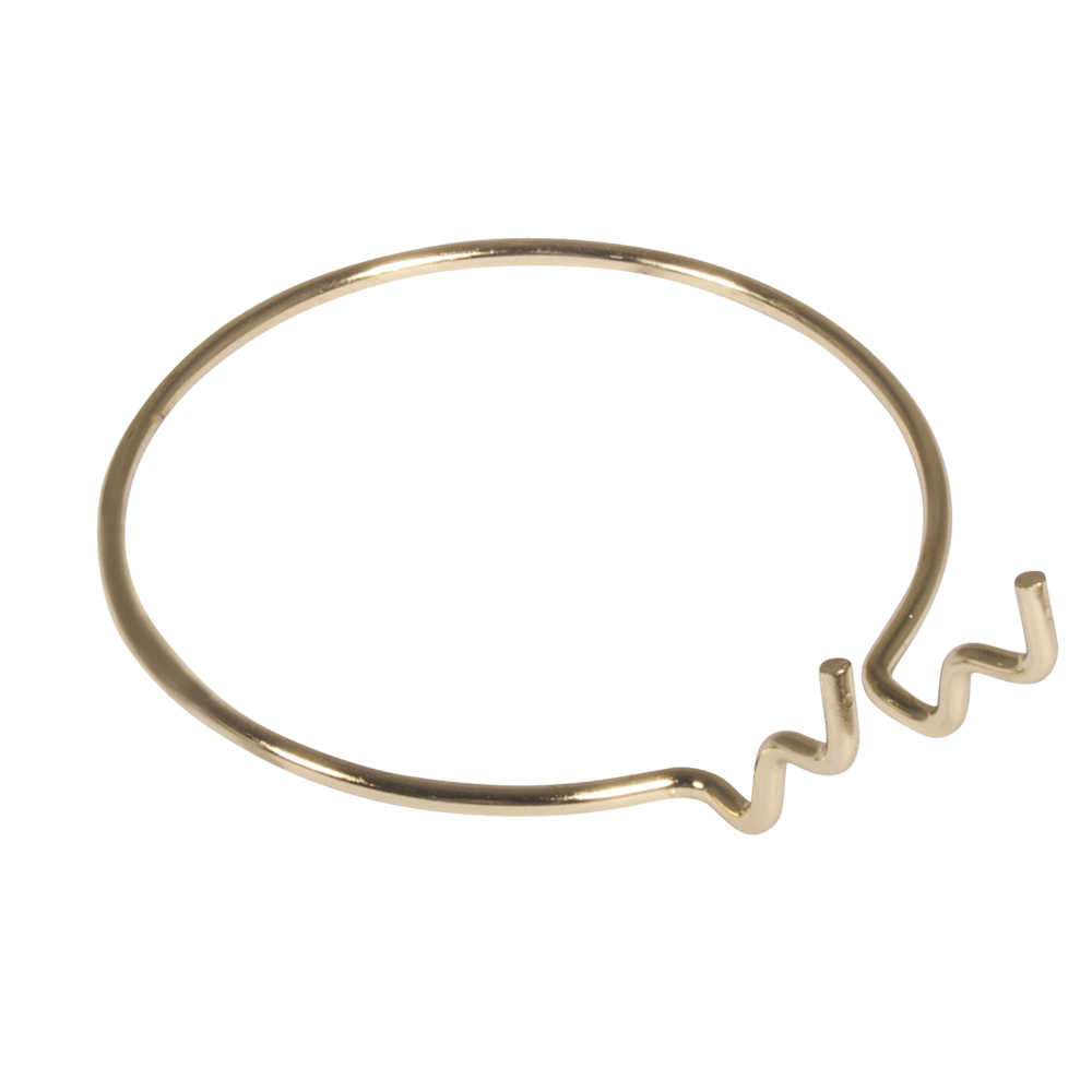 Metall-Halterung, rund, 10 cm ø, gold