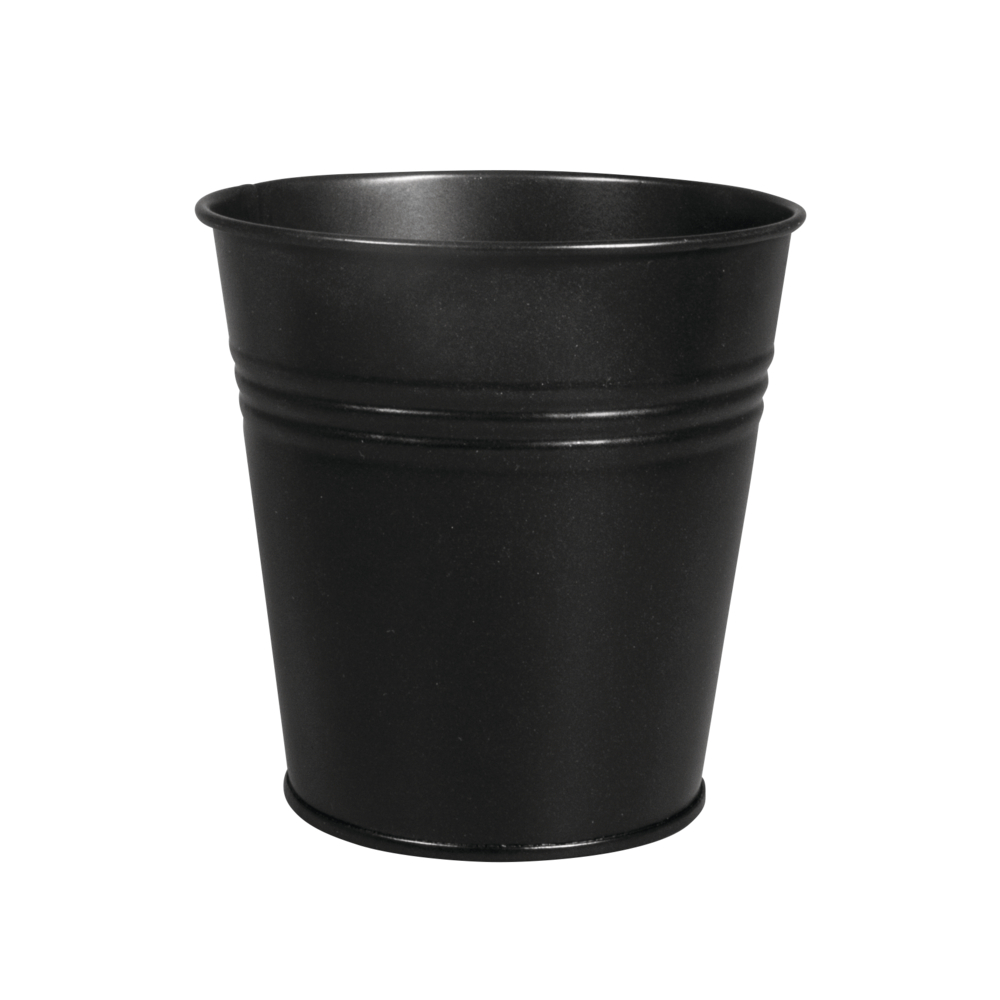 Metall Topf, 10,5cm ø, schwarz