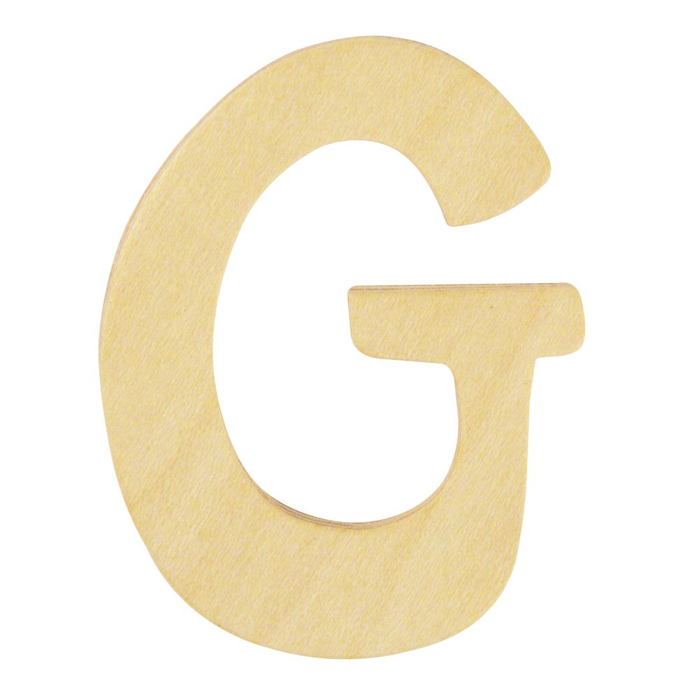 Holz- Buchstabe G, FSC Mix Credit, 6cm ø