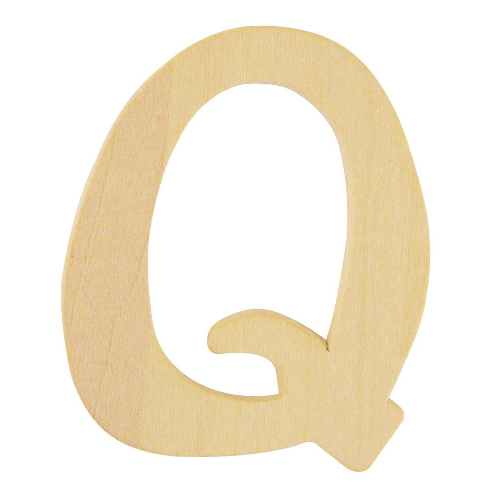Holz- Buchstabe Q, FSC Mix Credit, 6cm ø